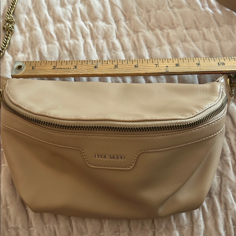 Pixie Mood Brooklyn Recycled Nylon Crossbody Tan … - image 7